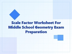 Master Geometry with a Scale Factor Practice Worksheet